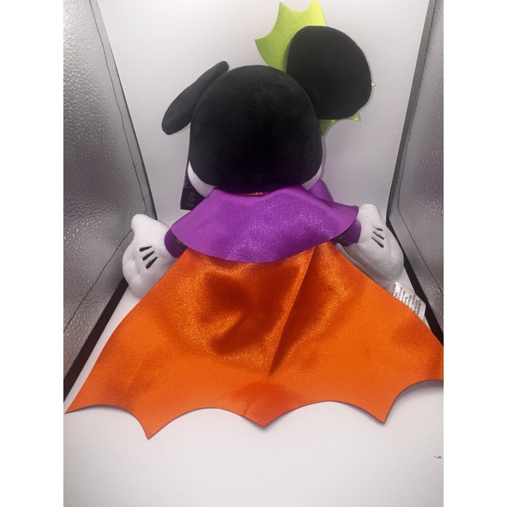 Disney Halloween Minnie Mouse Plush Witch Costume NWT Spooky Decor Toy 15" Cape - Picture 3 of 9